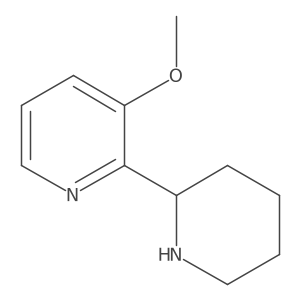 (S)-3-Methoxy-2-(piperidin-2-yl)pyridine结构式