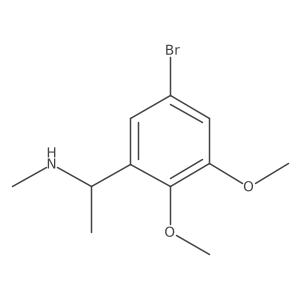 (I+/-S)-5-Bromo-2,3-dimethoxy-N,I+/--dimethylbenzenemethanamine Structure