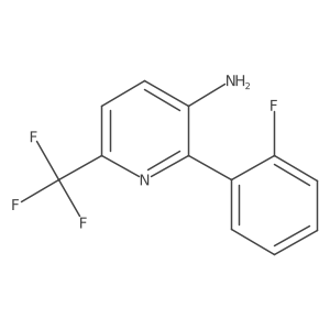 2-(2-Fluorophenyl)-6-(trifluoromethyl)pyridin-3-amine结构式