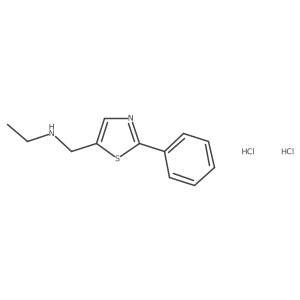 N-[(2-phenyl-1,3-thiazol-5-yl)methyl]ethanamine dihydrochloride Structure