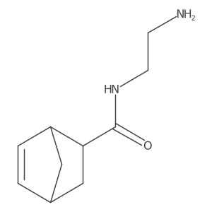 N-(2-aminoethyl)bicyclo[2.2.1]hept-5-ene-2-carboxamide结构式
