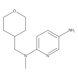 N2-Methyl-N2-(tetrahydro-2H-pyran-4-ylmethyl)-2,5-pyridinediamine结构式