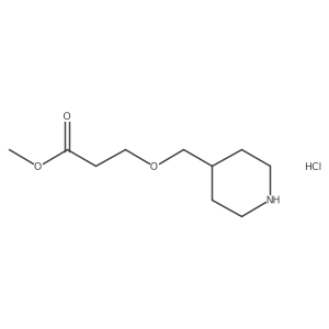 Methyl 3-(piperidin-4-ylmethoxy)propanoate hydrochloride Structure