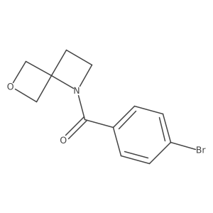 (4-Bromophenyl)(6-oxa-1-azaspiro[3.3]heptan-1-yl)methanone Structure