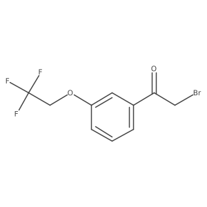 3-(2,2,2-Trifluoroethoxy)phenacyl bromide结构式