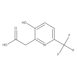 3-Hydroxy-6-(trifluoromethyl)pyridine-2-acetic acid结构式