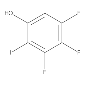 3,4,5-Trifluoro-2-iodophenol结构式