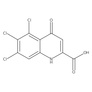 5,6,7-Trichloro-4-oxo-1,4-dihydroquinoline-2-carboxylic acid Structure