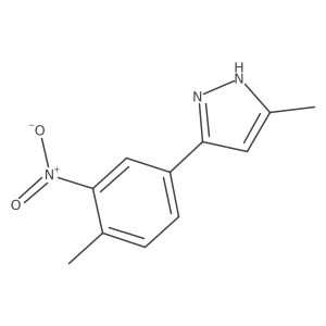 5-methyl-3-(4-methyl-3-nitro-phenyl)-1H-pyrazole Structure