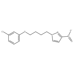 1-[4-(3-Chlorophenoxy)butyl]-3-nitro-1H-pyrazole Structure