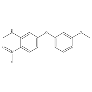 5-[(2-Methoxypyridin-4-yl)oxy]-N-methyl-2-nitroaniline Structure