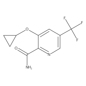 3-Cyclopropoxy-5-(trifluoromethyl)picolinamide Structure