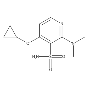 4-Cyclopropoxy-2-(dimethylamino)pyridine-3-sulfonamide Structure