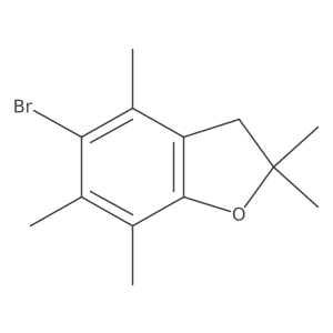 5-Bromo-2,2,4,6,7-pentamethyl-2,3-dihydro-1-benzofuran Structure