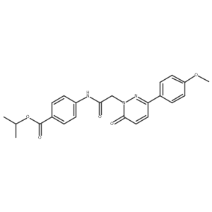 propan-2-yl 4-({[3-(4-methoxyphenyl)-6-oxopyridazin-1(6H)-yl]acetyl}amino)benzoate Structure