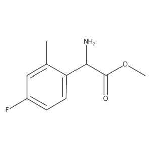 Methyl 2-amino-2-(4-fluoro-2-methylphenyl)acetate结构式