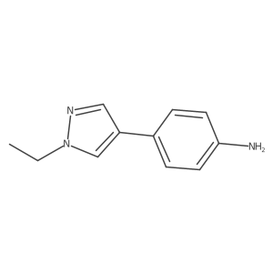 4-(1-Ethyl-1H-pyrazol-4-yl)aniline Structure
