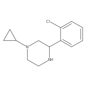 3-(2-Chlorophenyl)-1-cyclopropylpiperazine结构式