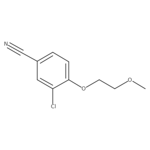 3-Chloro-4-(2-methoxyethoxy)benzonitrile结构式