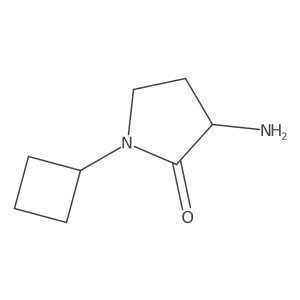 3-Amino-1-cyclobutylpyrrolidin-2-one结构式