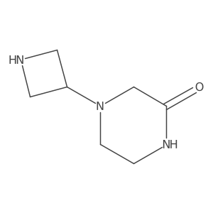4-(Azetidin-3-yl)piperazin-2-one结构式