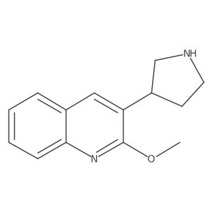 2-Methoxy-3-(pyrrolidin-3-yl)quinoline Structure
