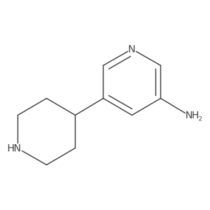 5-(Piperidin-4-yl)pyridin-3-amine结构式