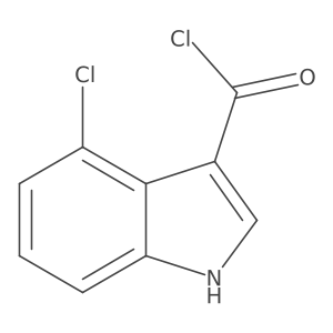4-Chloro-1H-indole-3-carbonyl chloride Structure