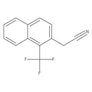 1-(Trifluoromethyl)naphthalene-2-acetonitrile结构式