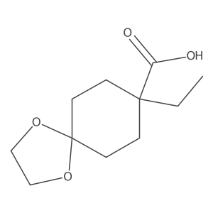 8-Ethyl-1,4-dioxaspiro[4.5]decane-8-carboxylic acid结构式