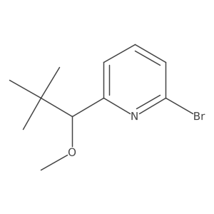 2-Bromo-6-(1-methoxy-2,2-dimethylpropyl)pyridine Structure