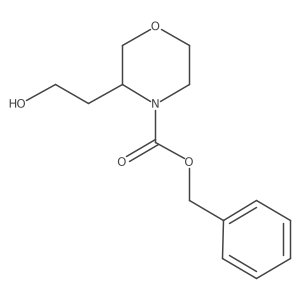Benzyl 3-(2-hydroxyethyl)morpholine-4-carboxylate Structure