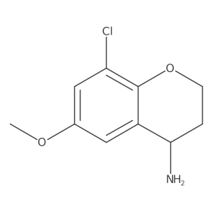 (S)-8-Chloro-6-methoxychroman-4-amine结构式