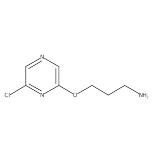 3-[(6-Chloropyrazin-2-yl)oxy]propan-1-amine Structure