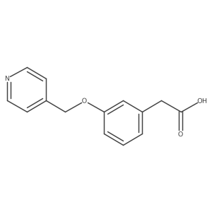 2-[3-(Pyridin-4-ylmethoxy)phenyl]acetic acid结构式