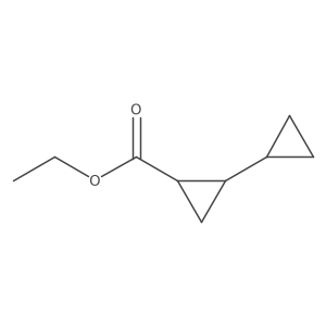 Ethyl 2-cyclopropylcyclopropane-1-carboxylate结构式