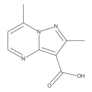 2,7-Dimethylpyrazolo[1,5-a]pyrimidine-3-carboxylic acid Structure