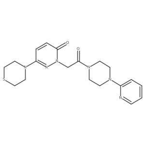 2-{2-oxo-2-[4-(pyridin-2-yl)piperazin-1-yl]ethyl}-6-(thiomorpholin-4-yl)pyridazin-3(2H)-one Structure