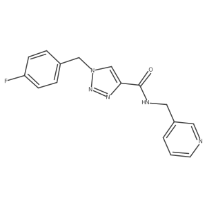 1-(4-fluorobenzyl)-N-(pyridin-3-ylmethyl)-1H-1,2,3-triazole-4-carboxamide Structure