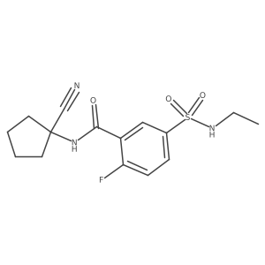 N-(1-cyanocyclopentyl)-5-(ethylsulfamoyl)-2-fluorobenzamide Structure