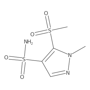 5-methanesulfonyl-1-methyl-1H-pyrazole-4-sulfonamide Structure