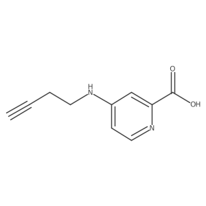 4-(But-3-yn-1-ylamino)picolinic acid Structure