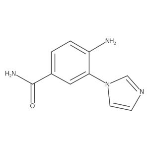 4-amino-3-(1H-imidazol-1-yl)benzamide结构式