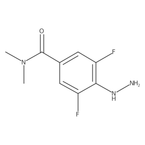 3,5-difluoro-4-hydrazinyl-N,N-dimethylbenzamide结构式