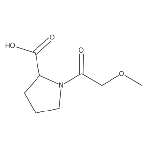 (2-Methoxyacetyl)-D-proline Structure