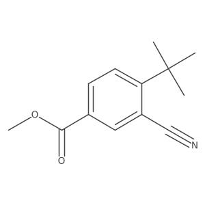 Methyl 4-tert-butyl-3-cyano-benzoate Structure