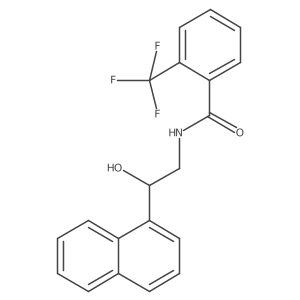 N-[2-hydroxy-2-(naphthalen-1-yl)ethyl]-2-(trifluoromethyl)benzamide Structure