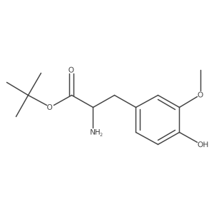 Tert-butyl 2-amino-3-(4-hydroxy-3-methoxyphenyl)propanoate Structure