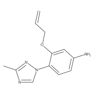 3-(allyloxy)-4-(3-methyl-1H-1,2,4-triazol-1-yl)aniline Structure