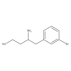 3-Amino-4-(3-bromophenyl)butan-1-ol结构式